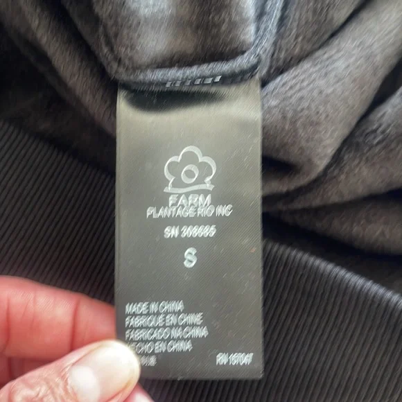 FARM RIO ‼️‼️Black Amazonia Sweater Dress NWT - Picture 9 of 14